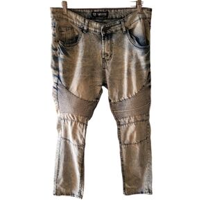 Encrypted Acid Wash Men's Denim Jeans Vintage Size 34/32